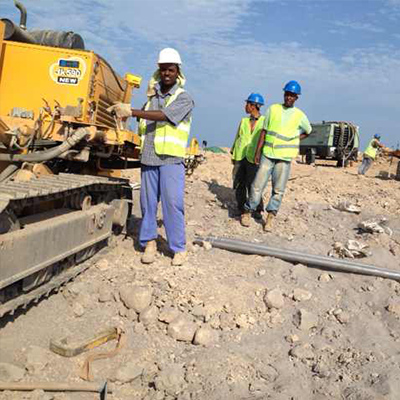 JK590 is working on site in Djibouti